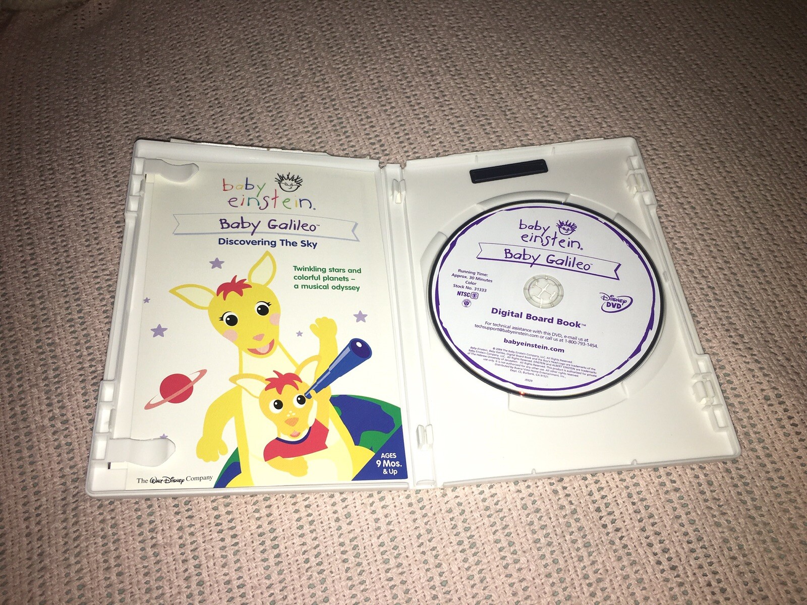 Baby Einstein MACDONALD Neptune Galileo Bach Da Vinci DVD Digital Board Book Set