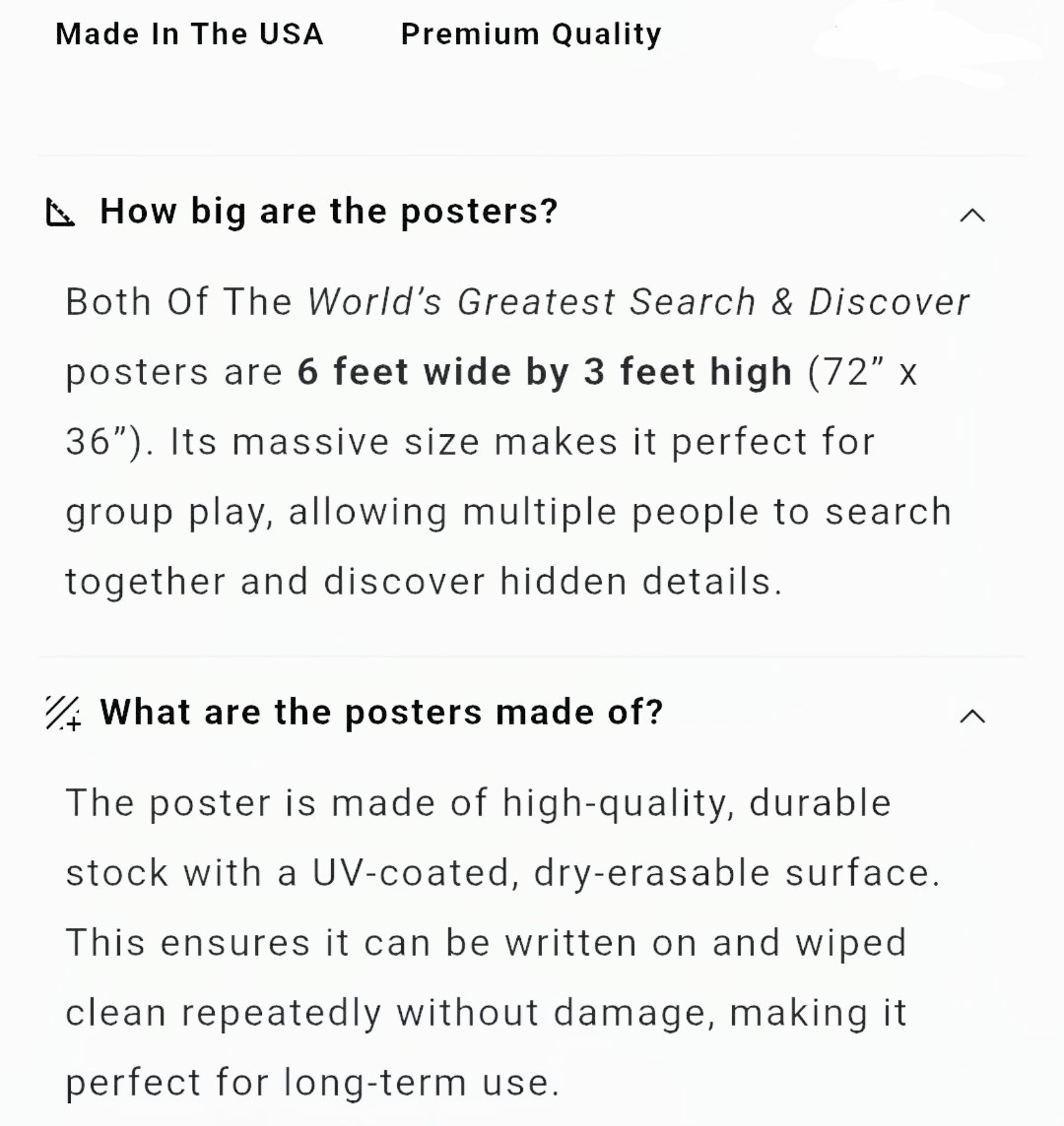 World Greatests Search & Discover HUGE poster World History Edition