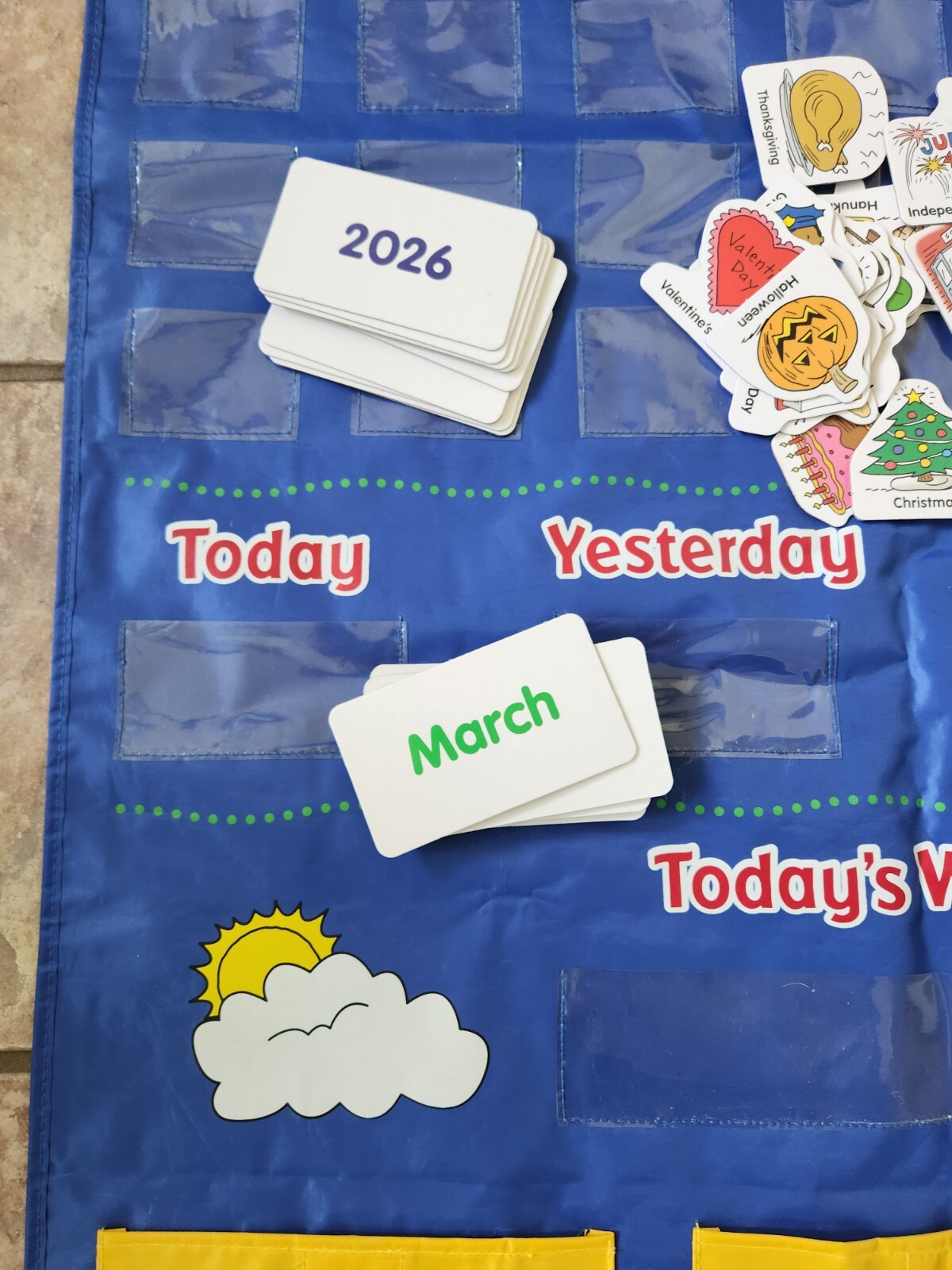 Calendar Weekly Planner Weather Station Homeschooling Educational Activity Toy