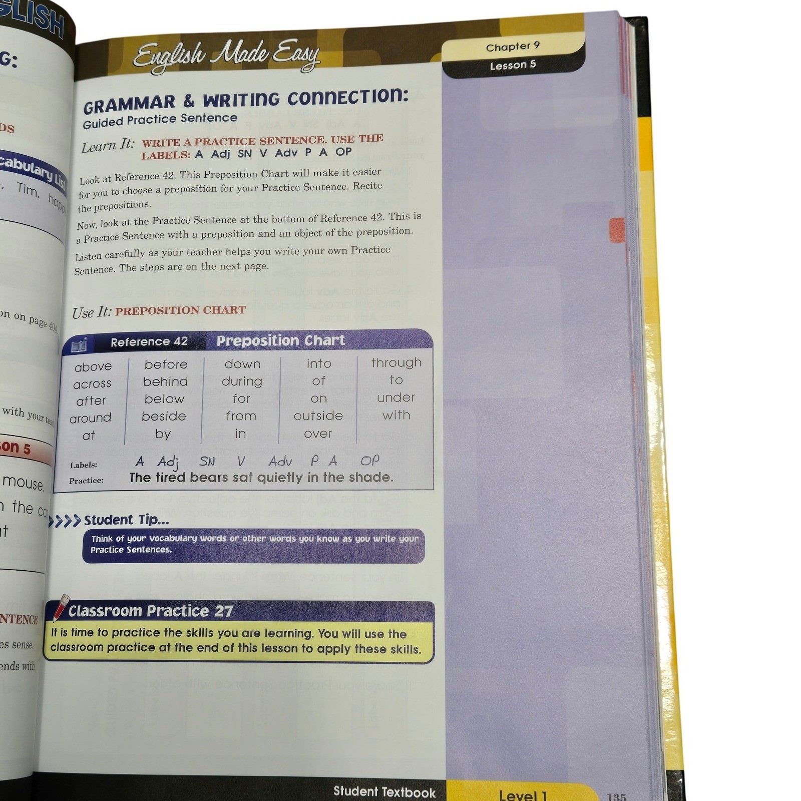 Shurley English Made Easy Level 1 Student Textbook Homeschool Grammar