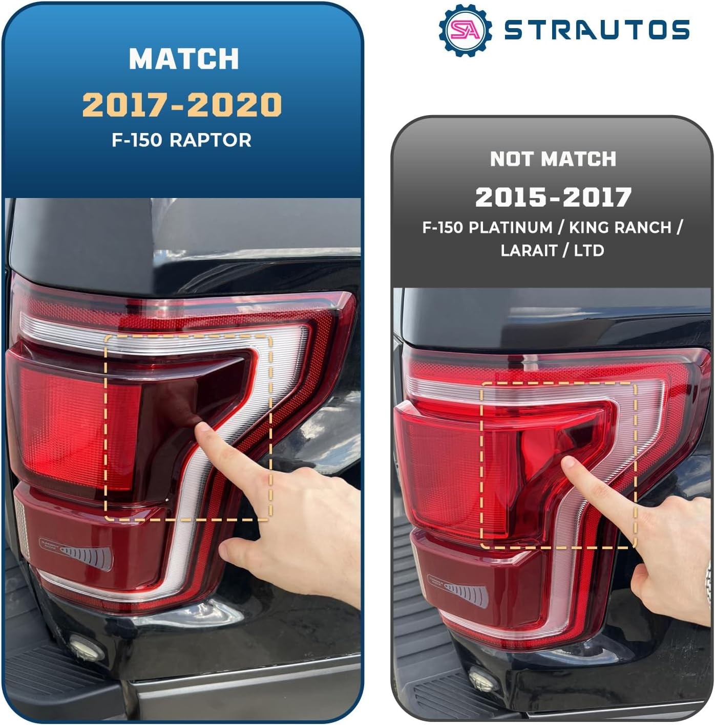 LED Tail Light Ford Raptor F150 2017-2020 Right Passenger
