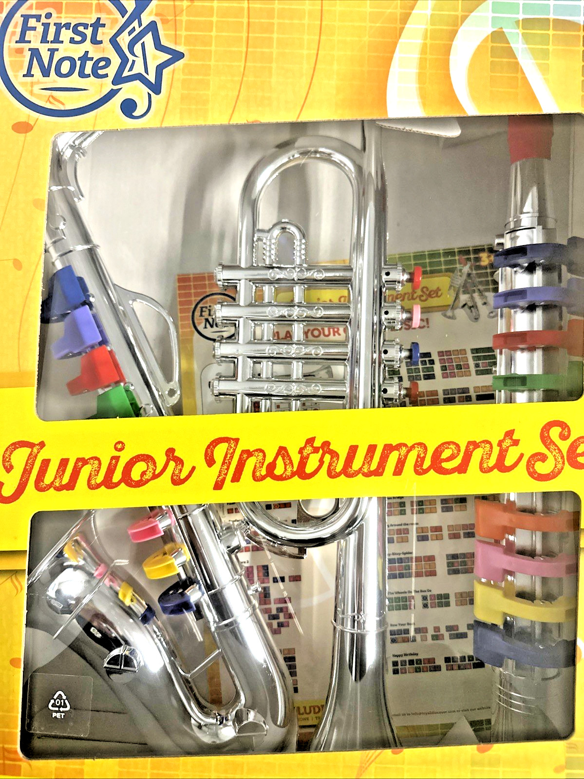 Set of 3 Music instrument Clarinet Saxophone Trumpet Combo toy for kids NEW