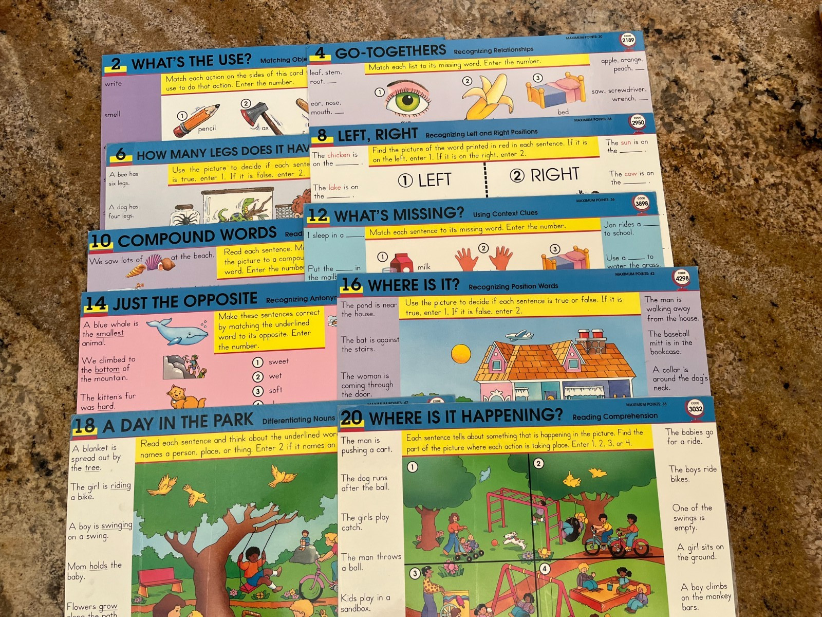 GeoSafari Electronic Learning Game Cards Lot of 4 Phonics Reading Eye Clue More