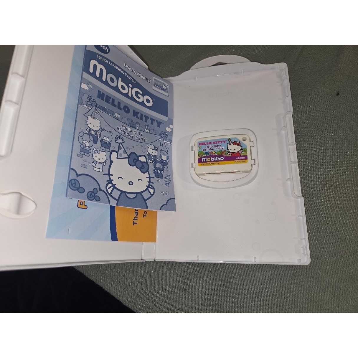 VTech MobiGo Hello Kitty Birthday Party Learning Game Cartridge 3-5 Years Case