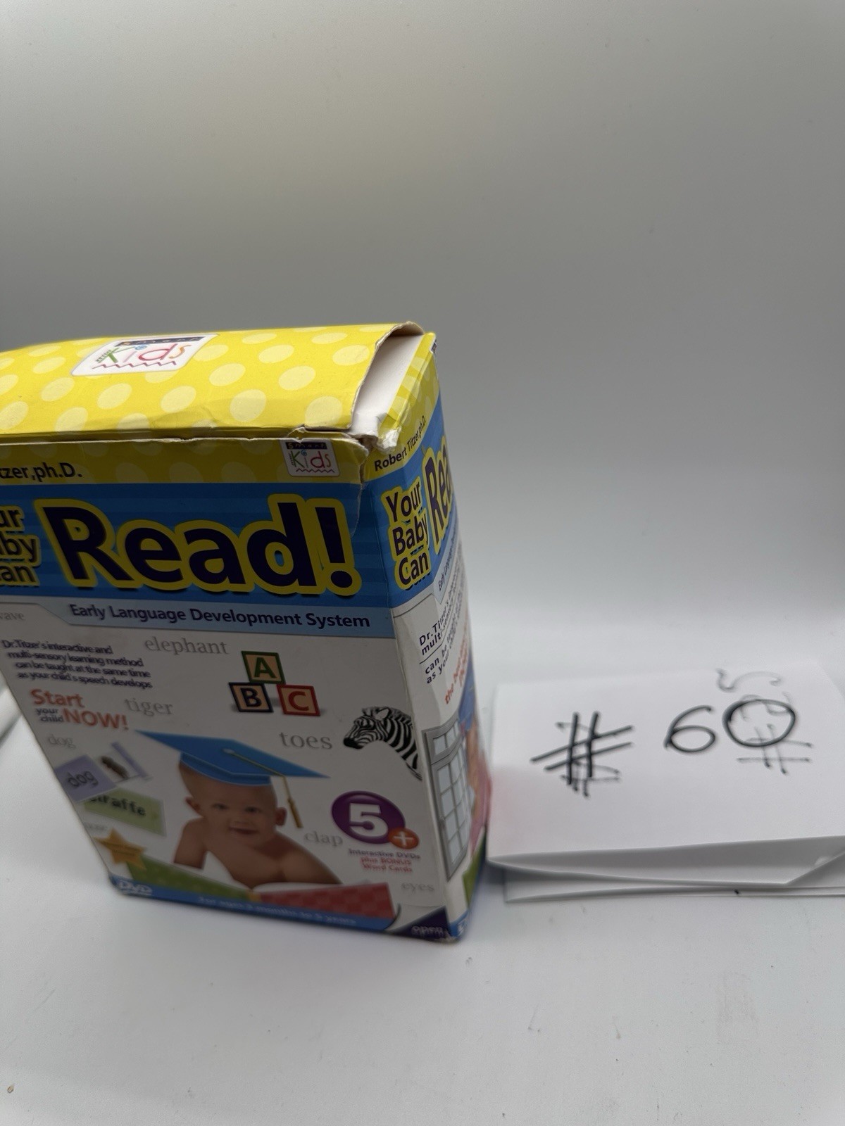 Your Baby Can Read Complete Learning System 3 DVDs Flash Cards Marker Box Set