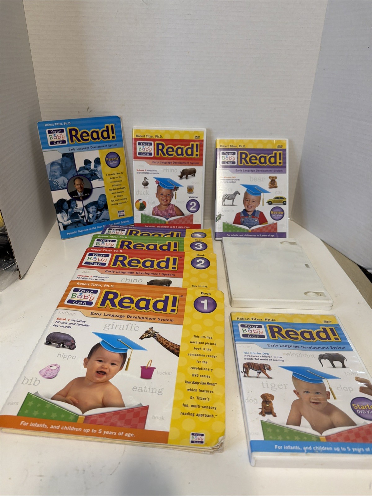 Your Baby Can Read Early Development Reading System 4 DVDs 5 Books