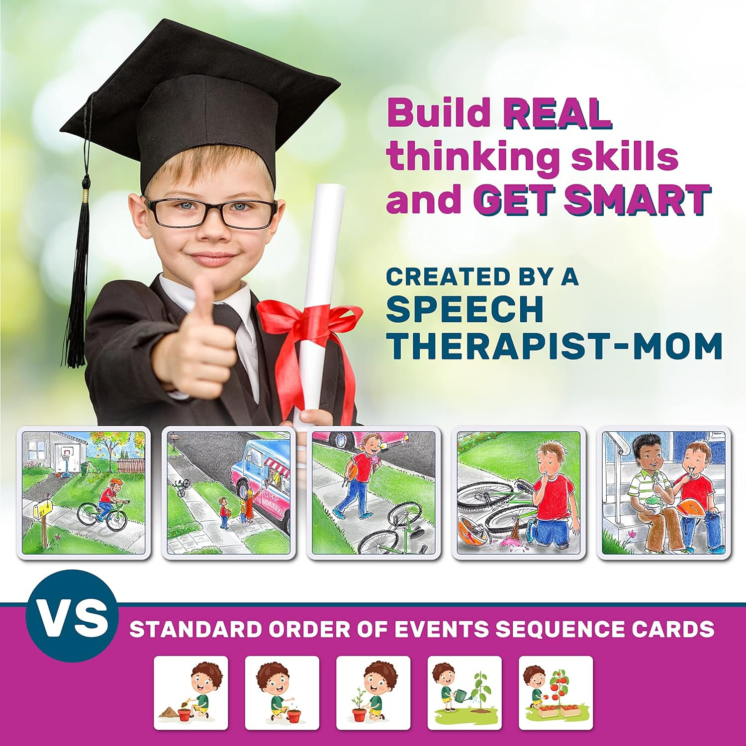 Story Cues Bundle: Sequencing Cards for Speech Therapy & Social Skills Games