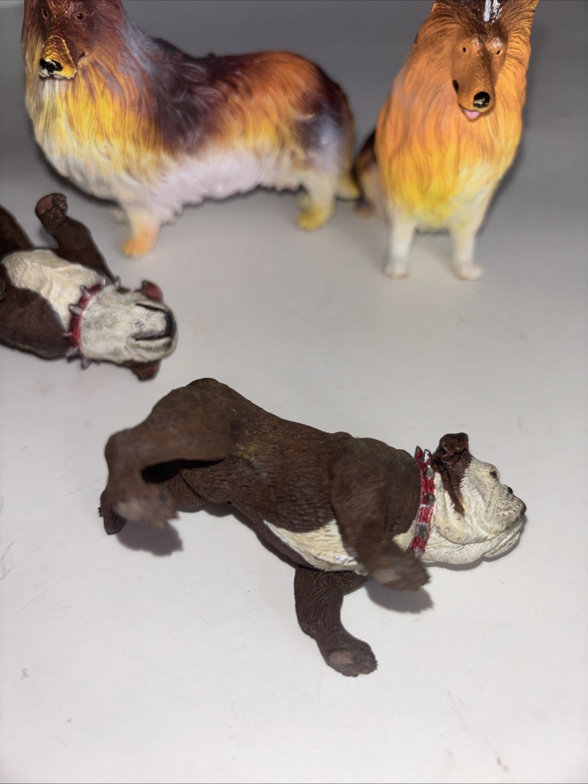 Collie Dog 3″ Wild Animal Educational Toy Figures X 2