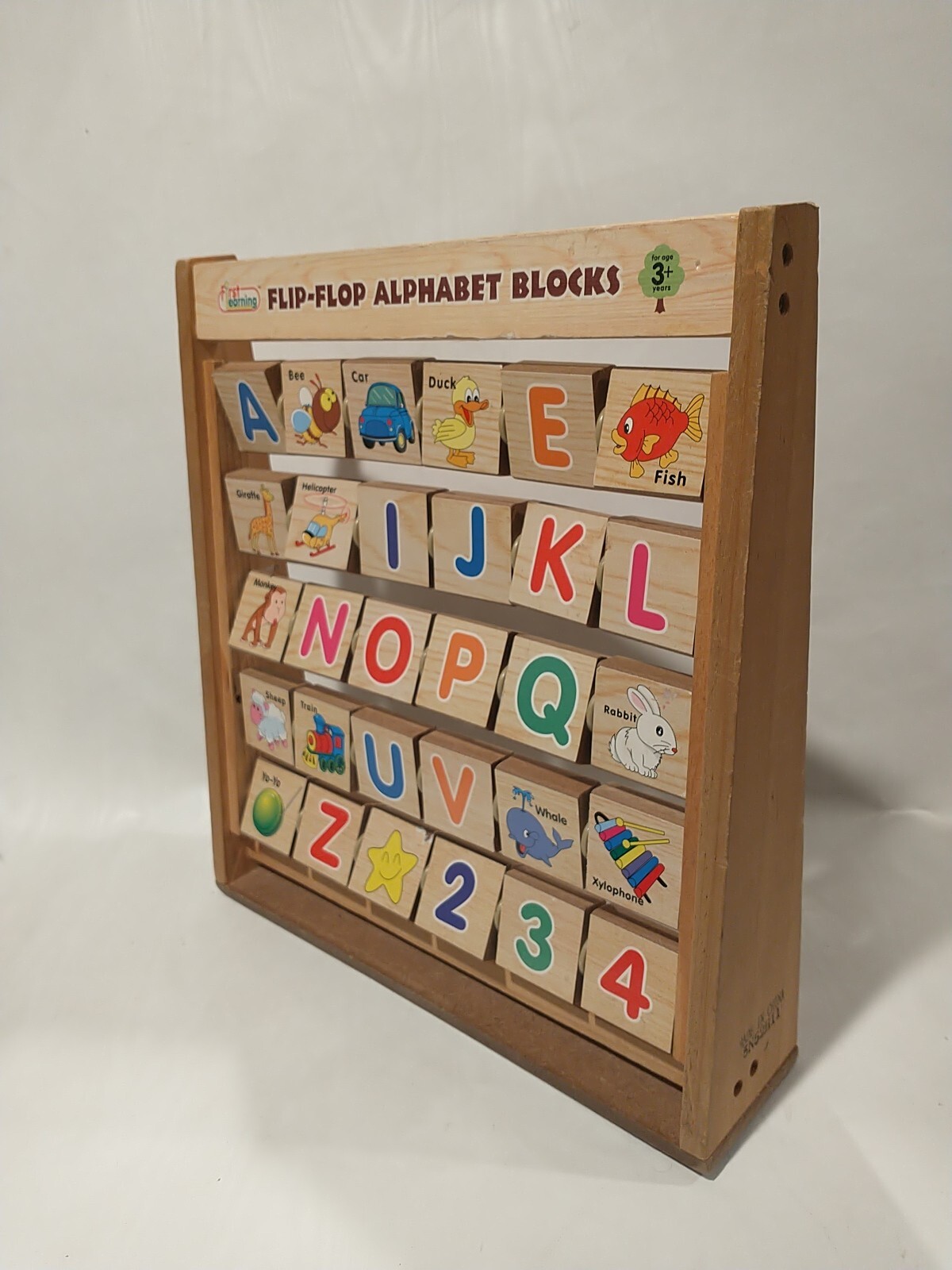 First Learning Flip Flop Alphabet Blocks Educational 3 Years+ 11″X10″