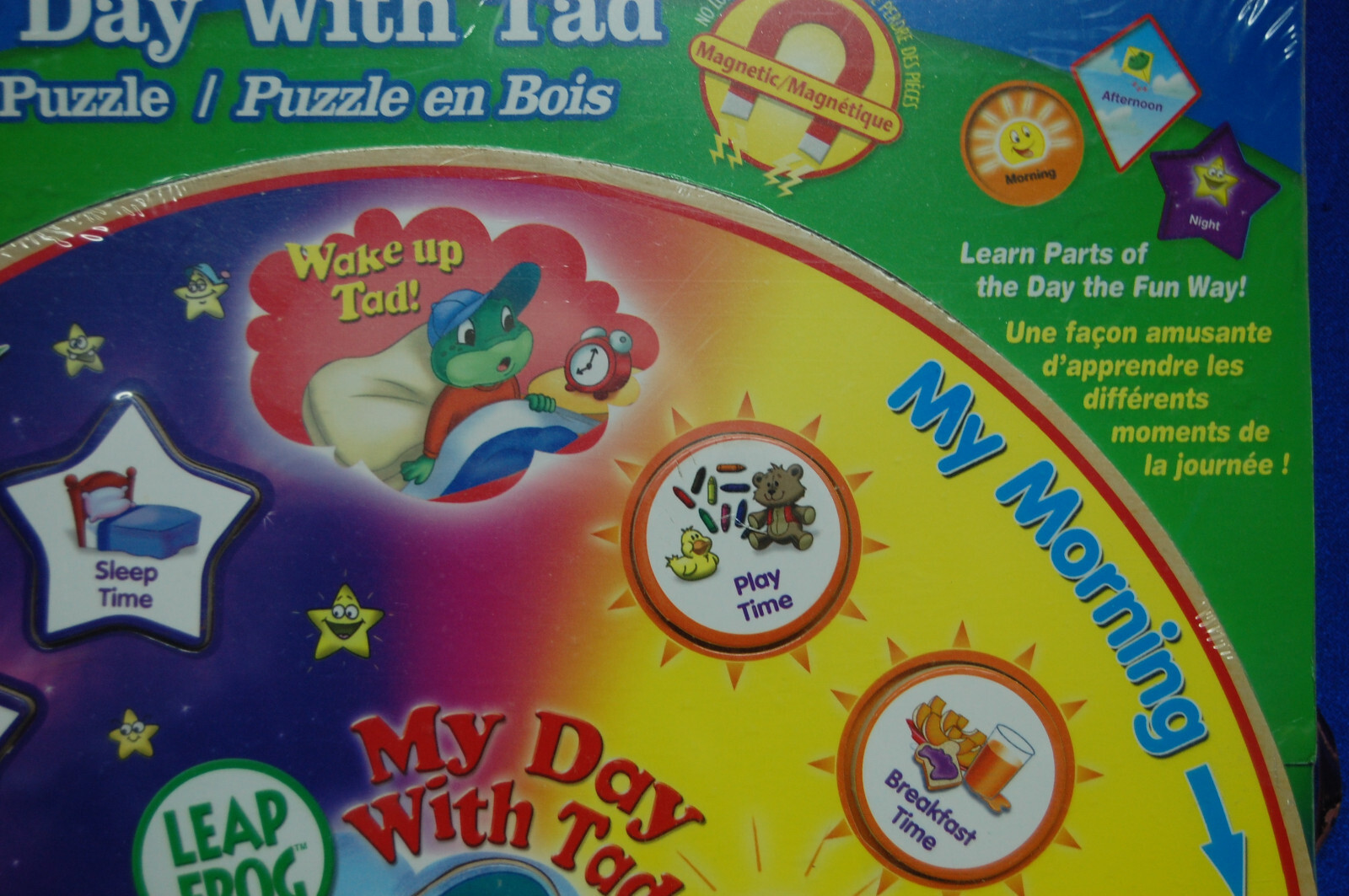LEAPFROG MY DAY WITH TAD WOOD PUZZLE – Ready For School Skills- New/Sealed