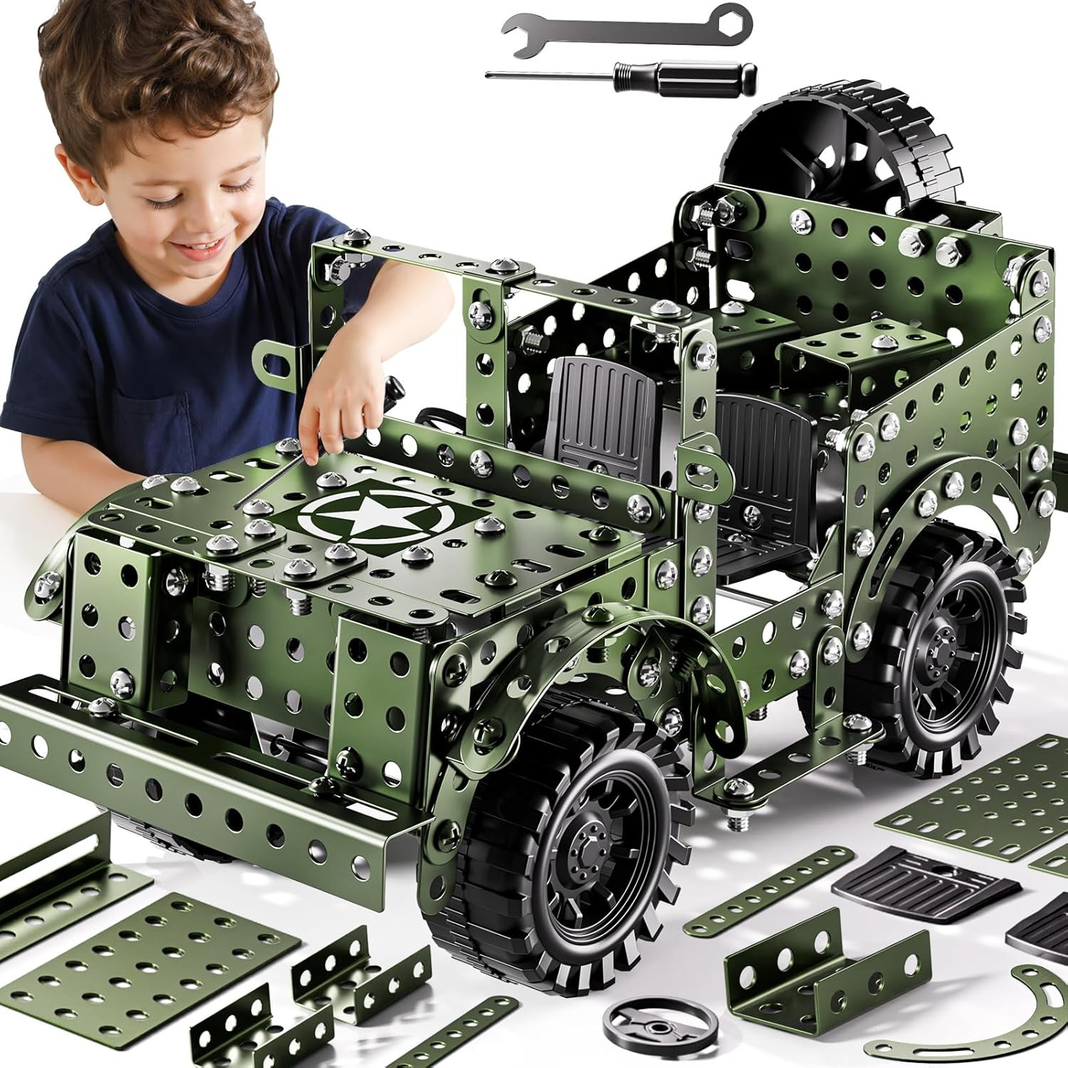 Metal Model Truck Kits – STEM Projects for Kids Ages 8-12, Assembly Educational