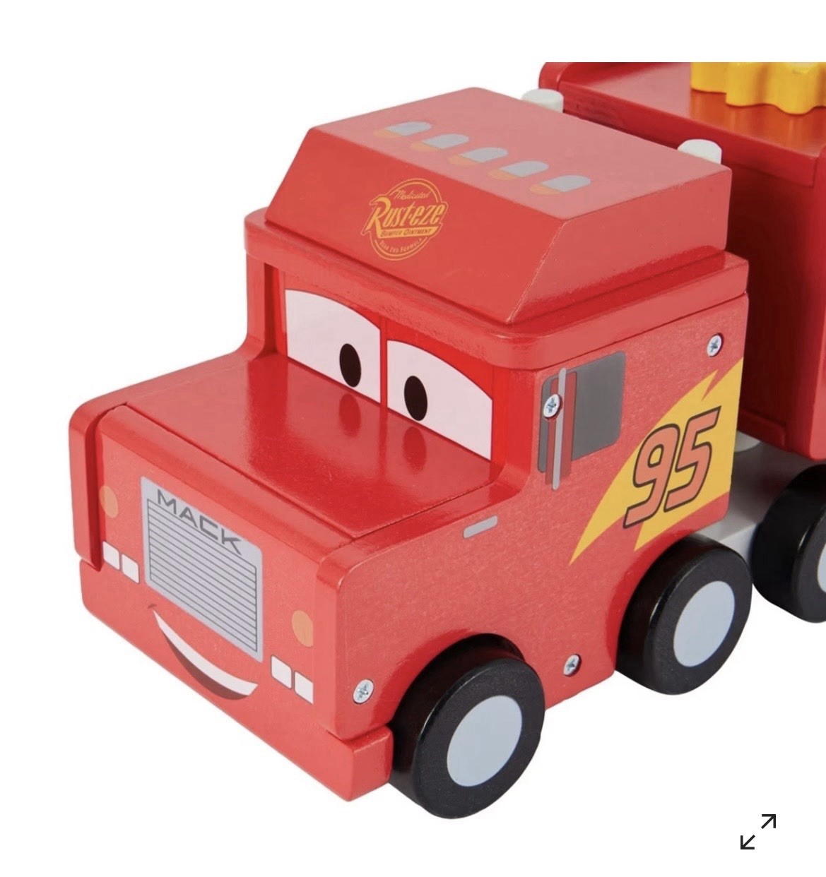 Disney Pixar Cars Wooden Shape Sorter Truck Toddler Toy Lightning McQueen