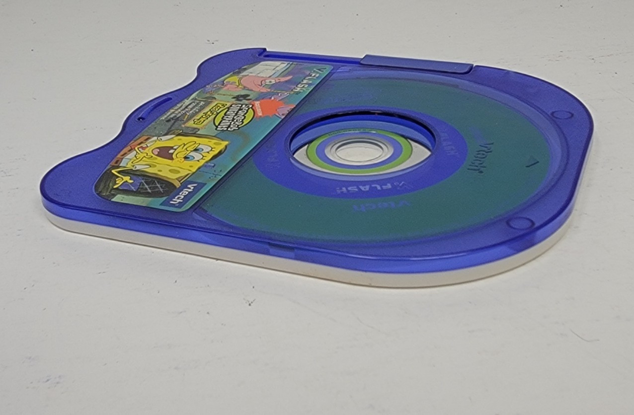 VTech V.Flash Lot of 2 Games Sponge Bob Squarepants & The Incredibles (Untested)
