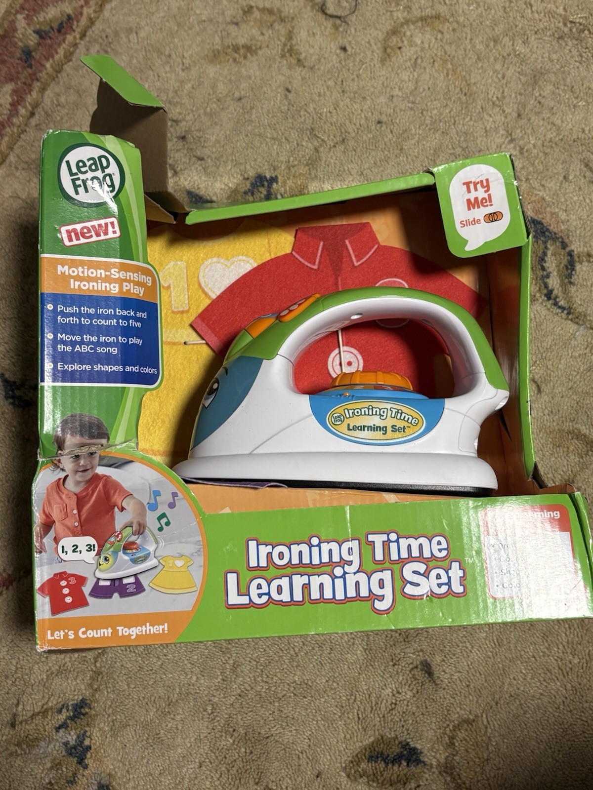 New LEAPFROG Ironing Time Learning Set – Motion-Sensing Play Toy 18mo+ See Desc