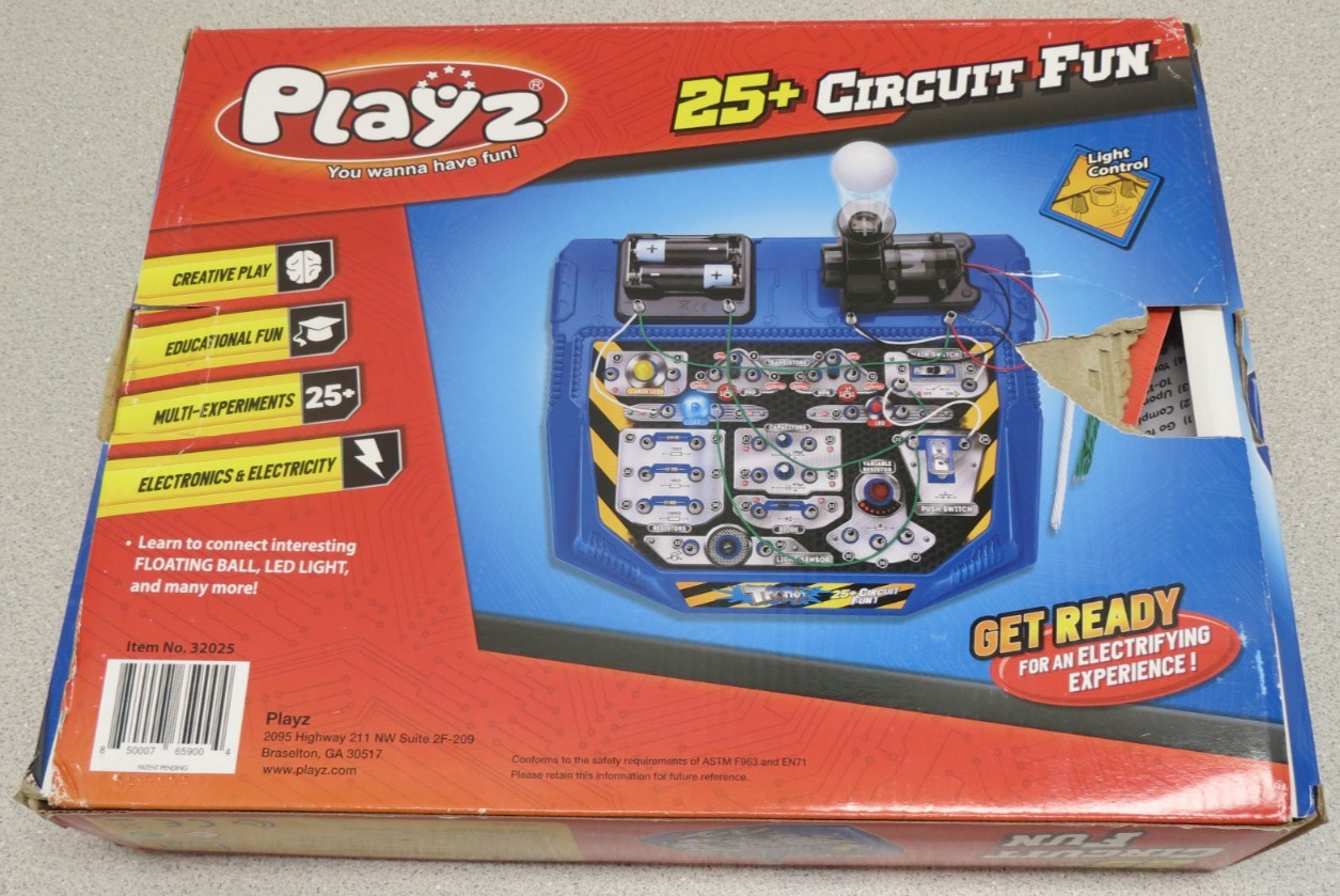 Playz 25+ Circuit Fun – Circuit Board Engineering Kit for kids STEM Toy