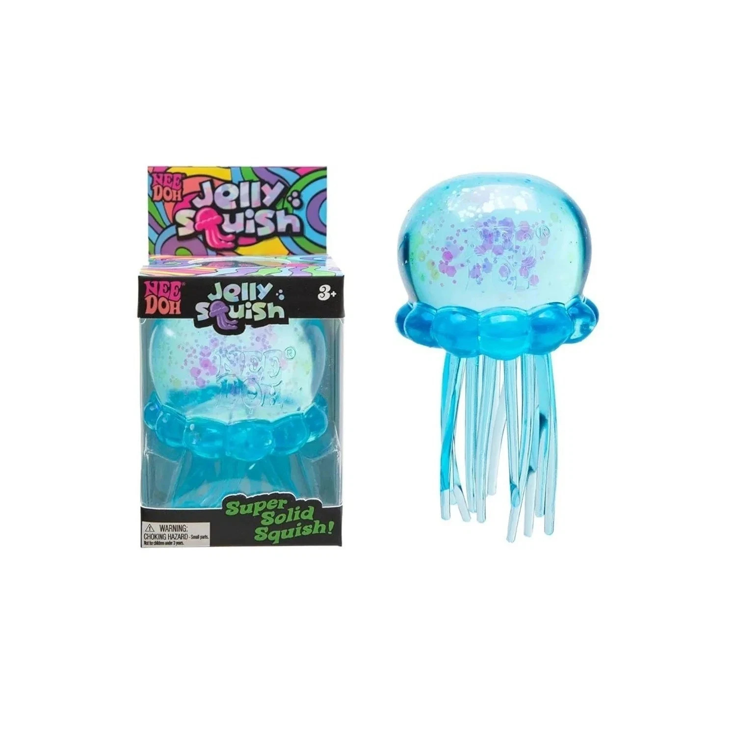NeeDoh Jellyfish Gel Fidget Toy Soft Sensory Stress Relief Squishy Squeeze Toy