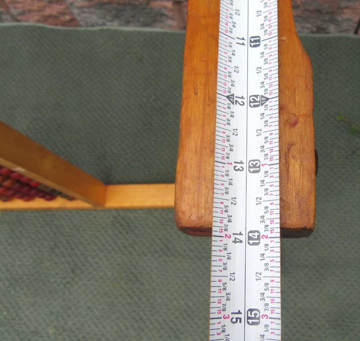 Vintage Springfield Education School Teacher Math Mathematics Wood Floor Abacus