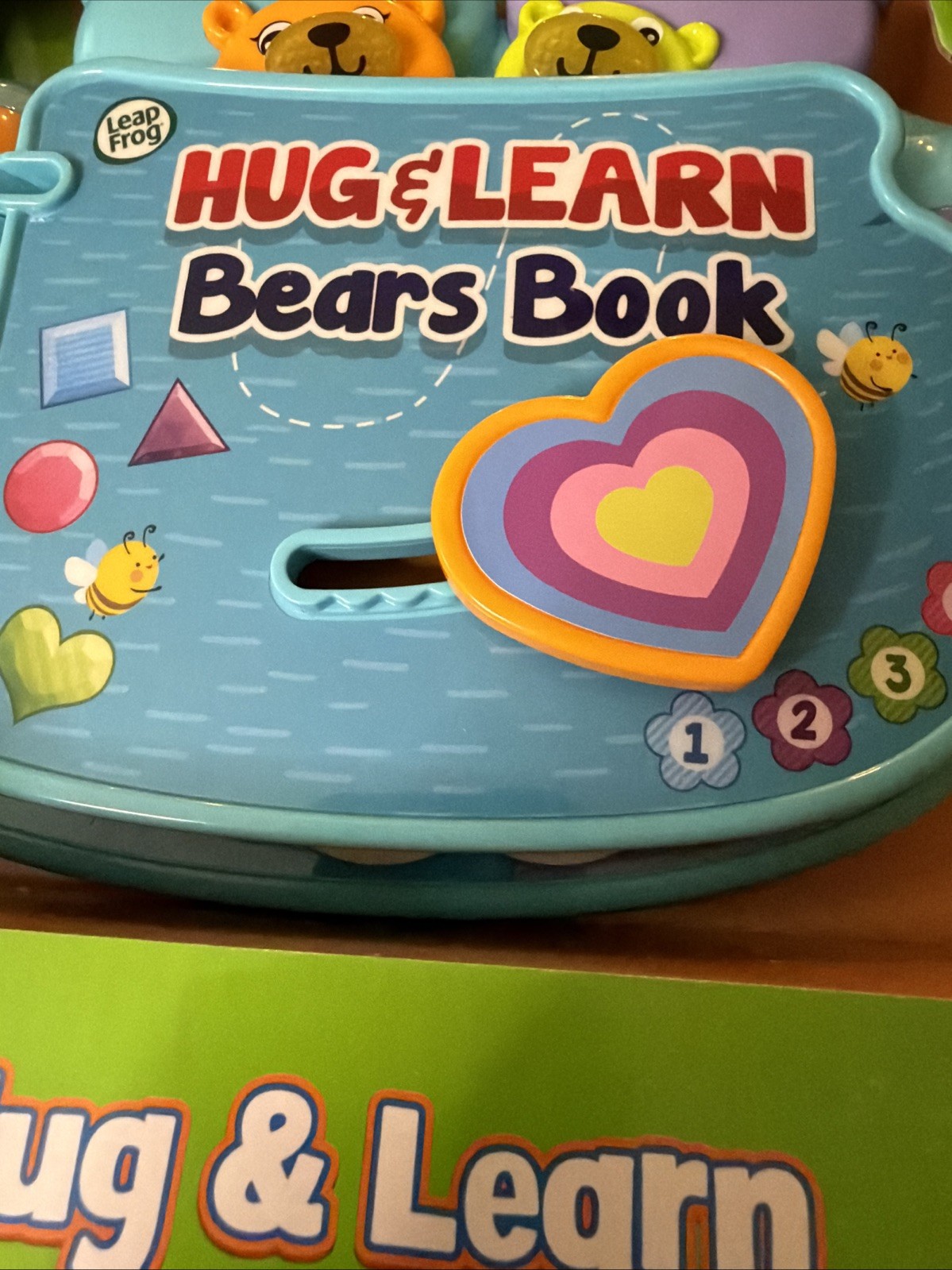Leap Frog Hug & Learn Bears BOOK Electronic Activity Book NIB New 6 Months +