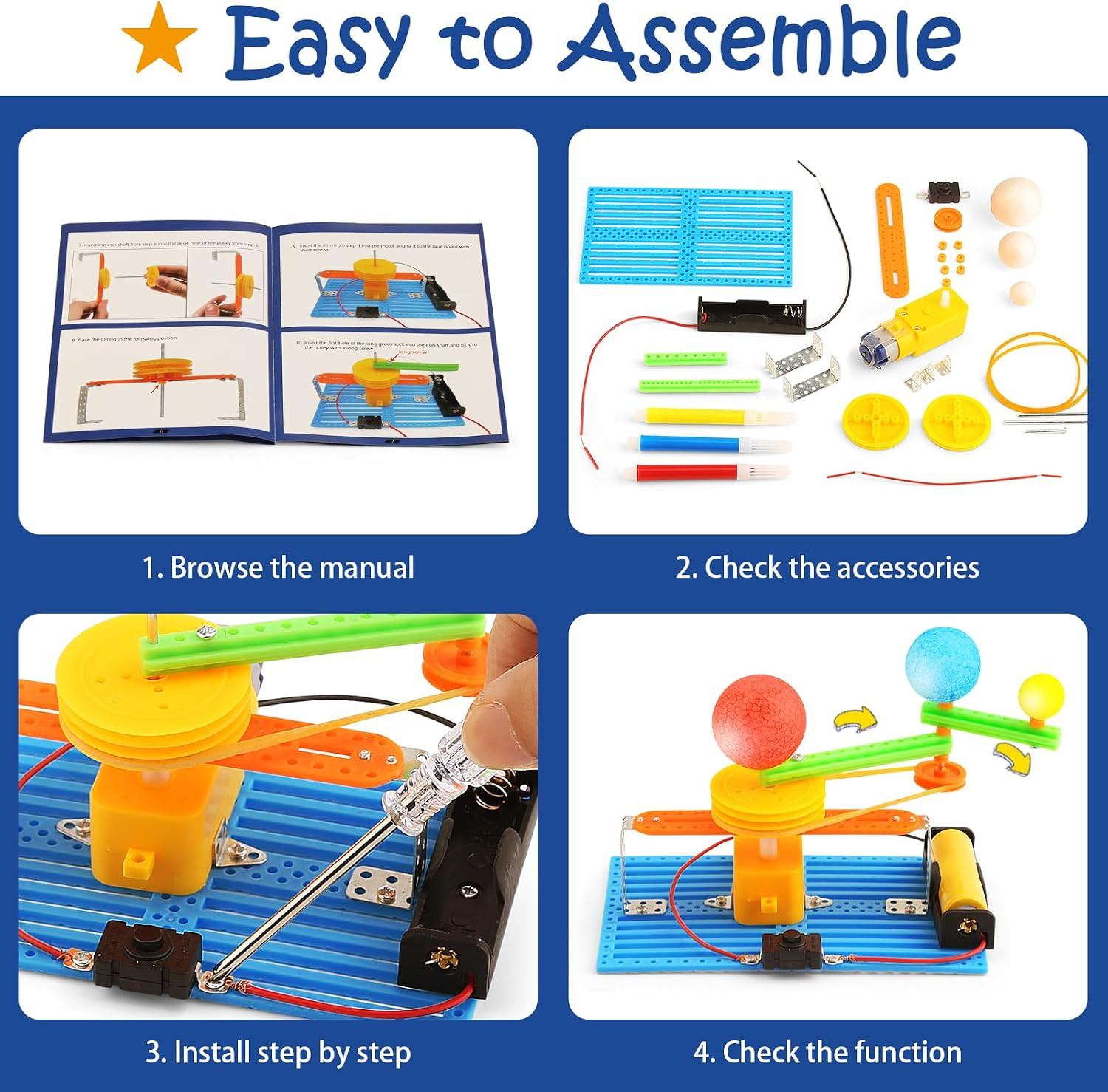 STEM Science Kits for Kids Age 8-12 Boys Activities Robot Building Kit 6-8 Girls