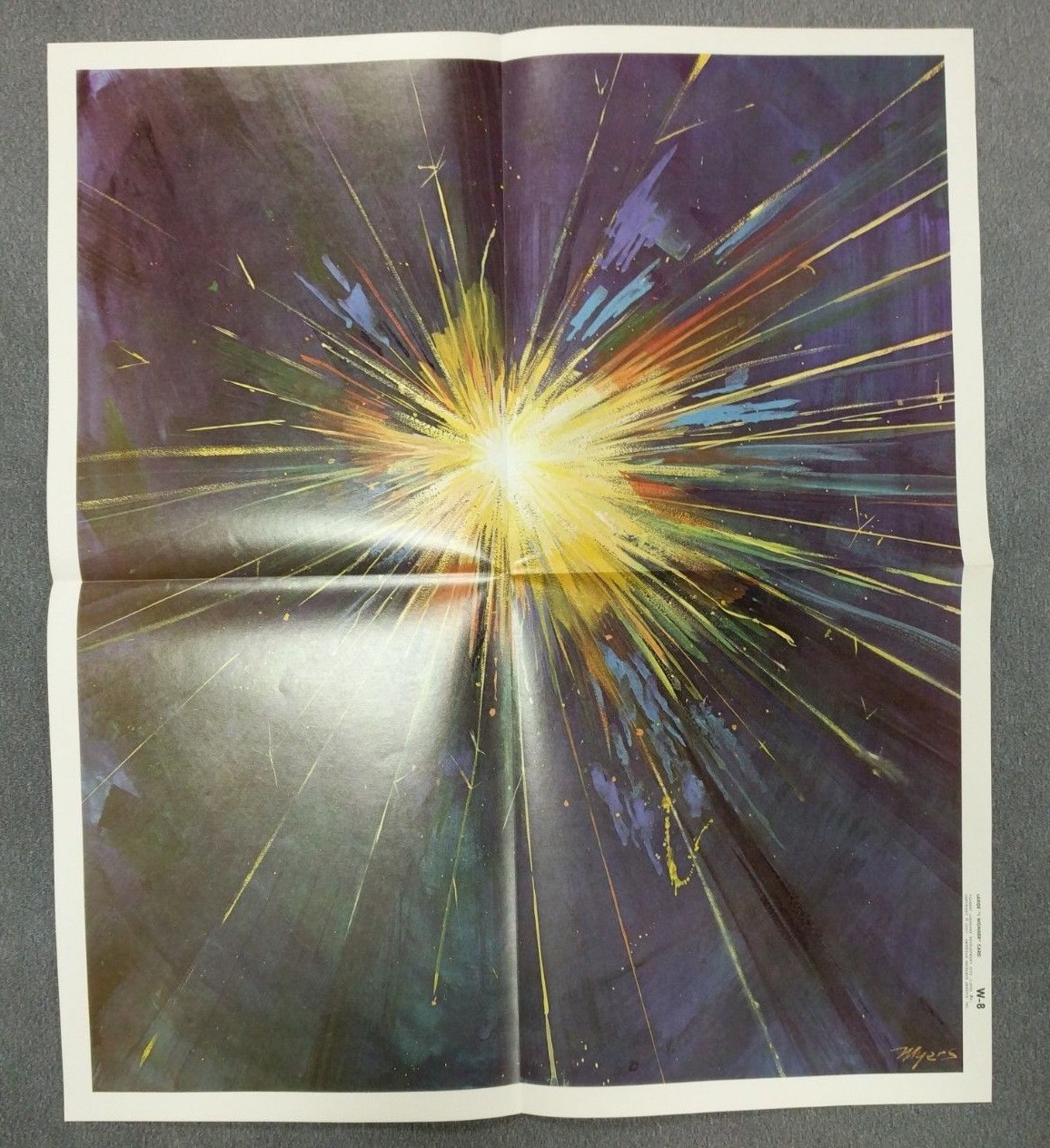 Peabody Vintage Original Ocean And Starburst 1967 School 2 Sided Poster Lot #14