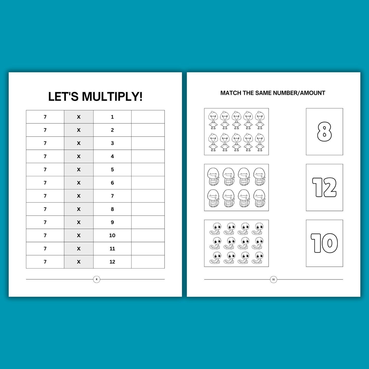 Complete Kids Math Activity Workbook Bundle | Ages 4-9 | Printable Worksheets