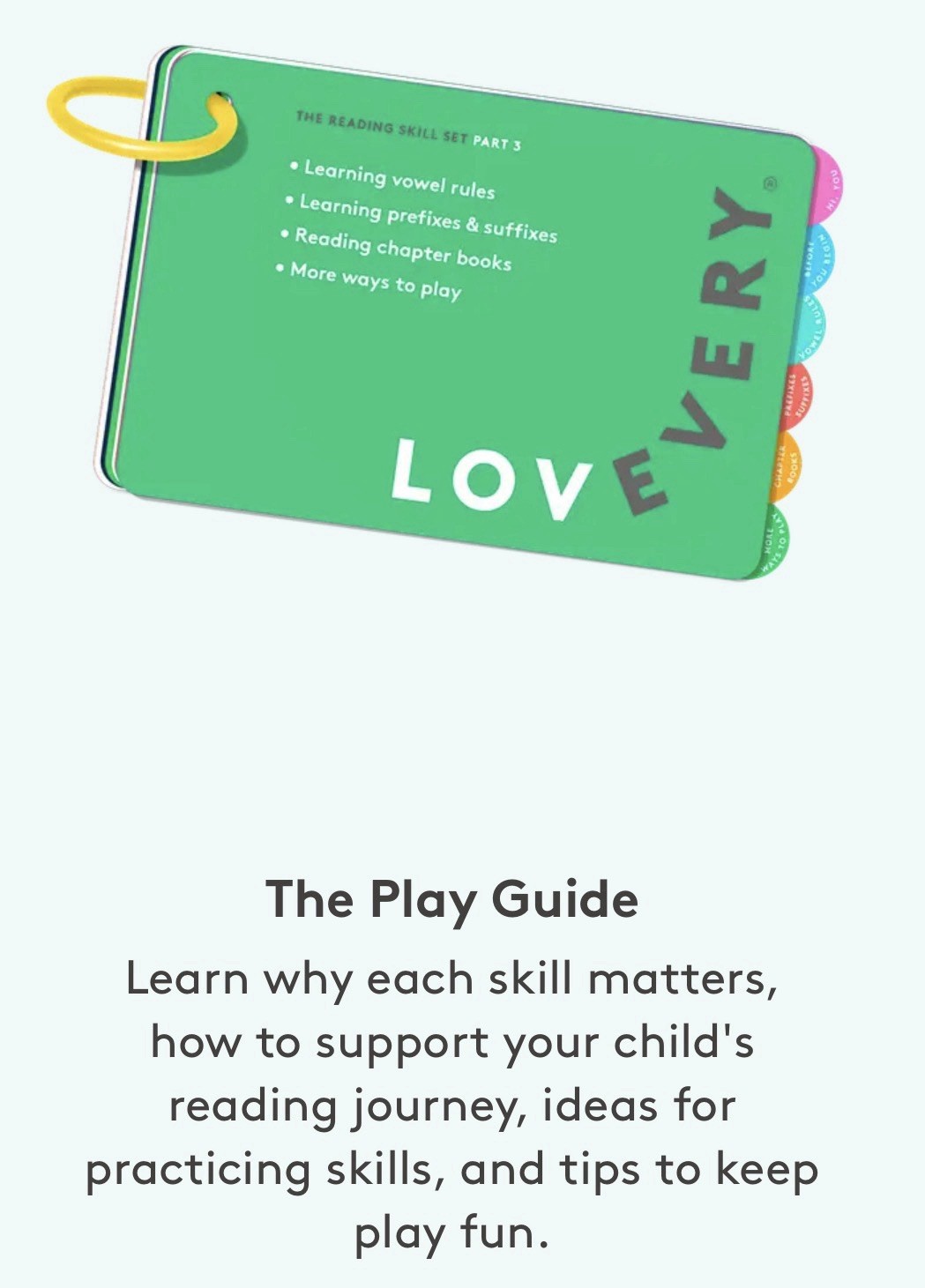 Lovevery Reading Skill Set Part 3 Advanced Rules to Chapter Books, Ages 4-11