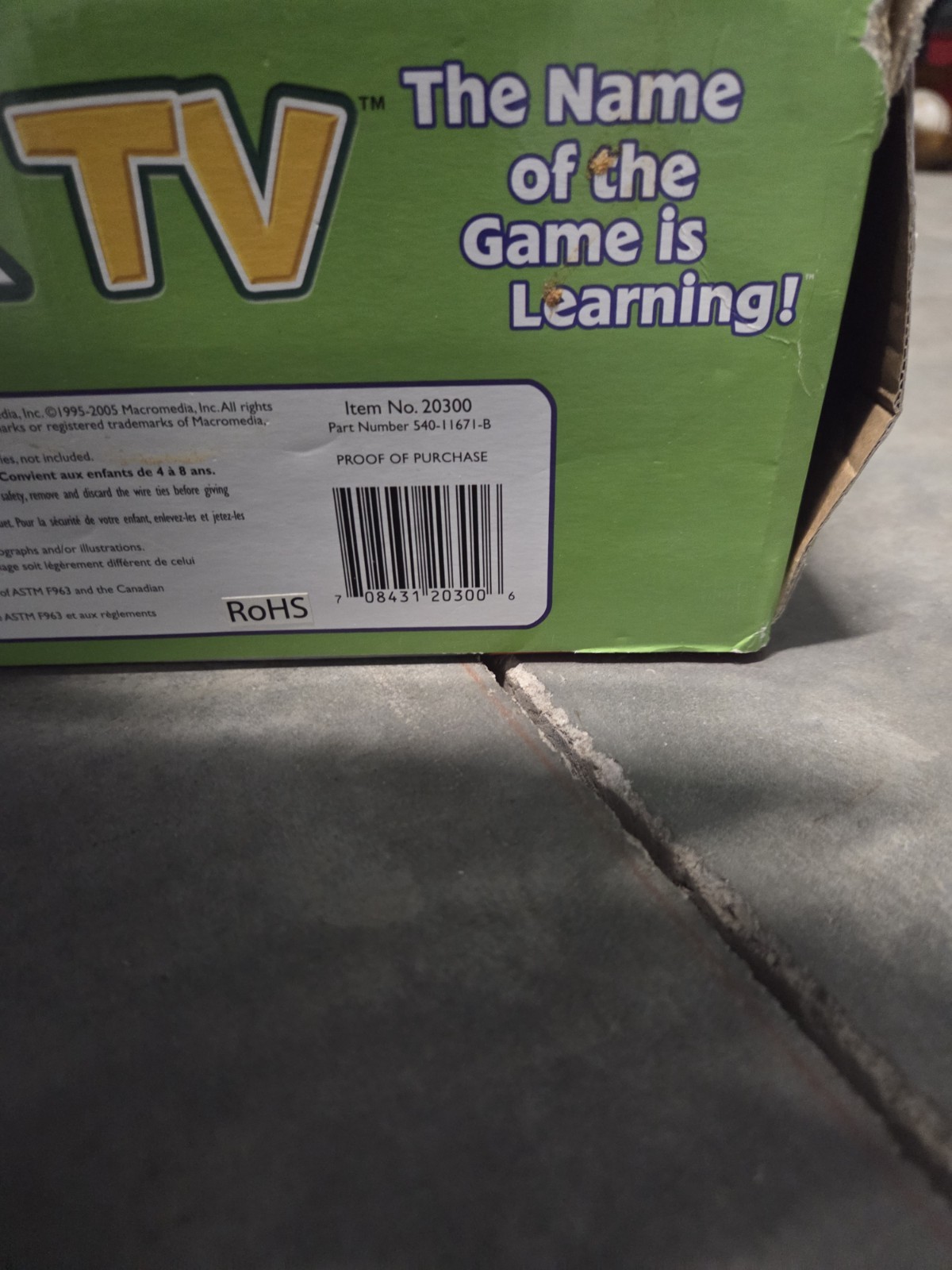 LeapFrog Leapster TV Electronic Learning System, Ages 4-8, Model 20300, 2005