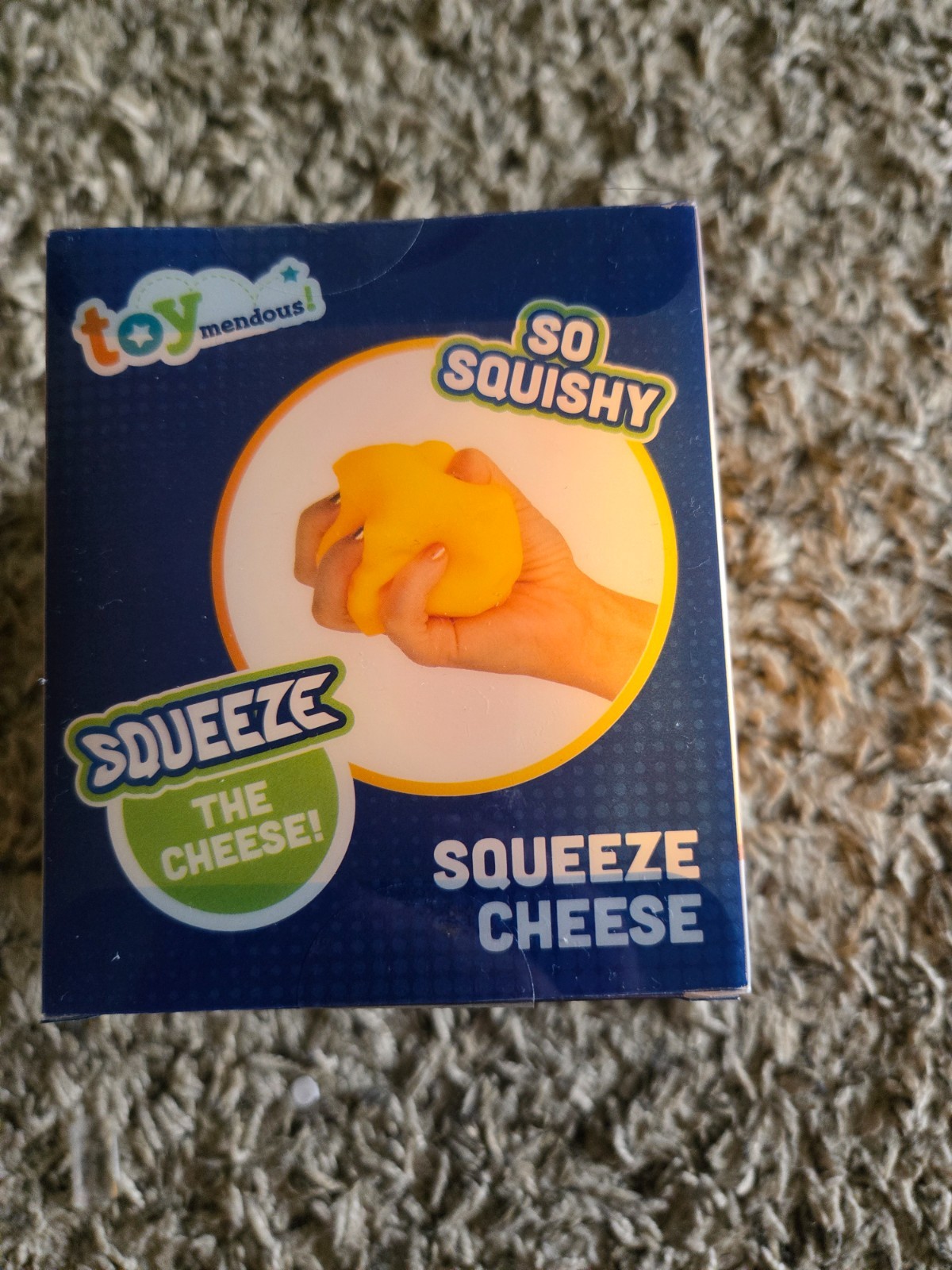 Toymendous Squeeze Cheese Tactile Squeeze Toy Yellow SQUEEZE CHEESE Age 3+