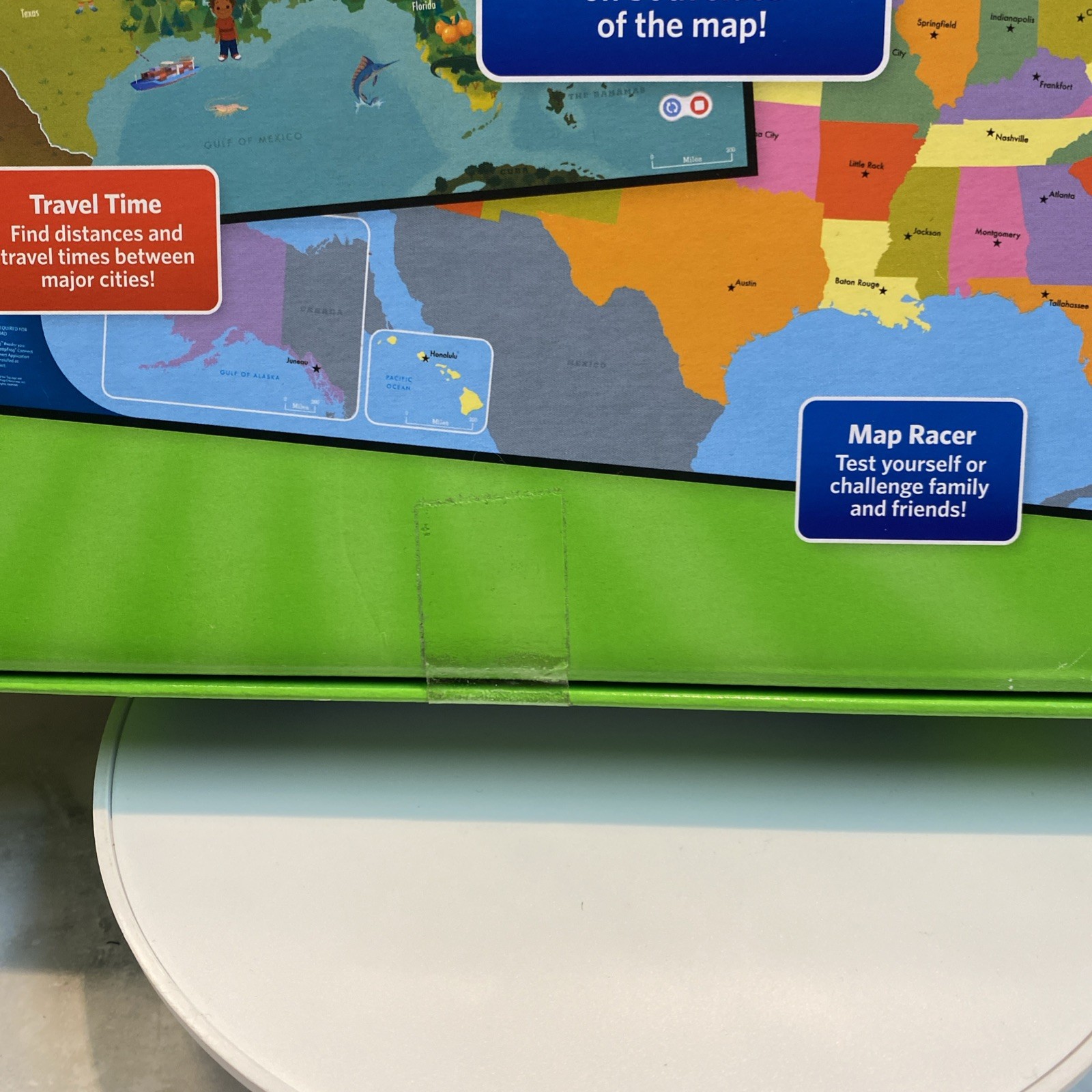 NEW Tag Reading System LEAP FROG Interactive United States Map *Factory Sealed*