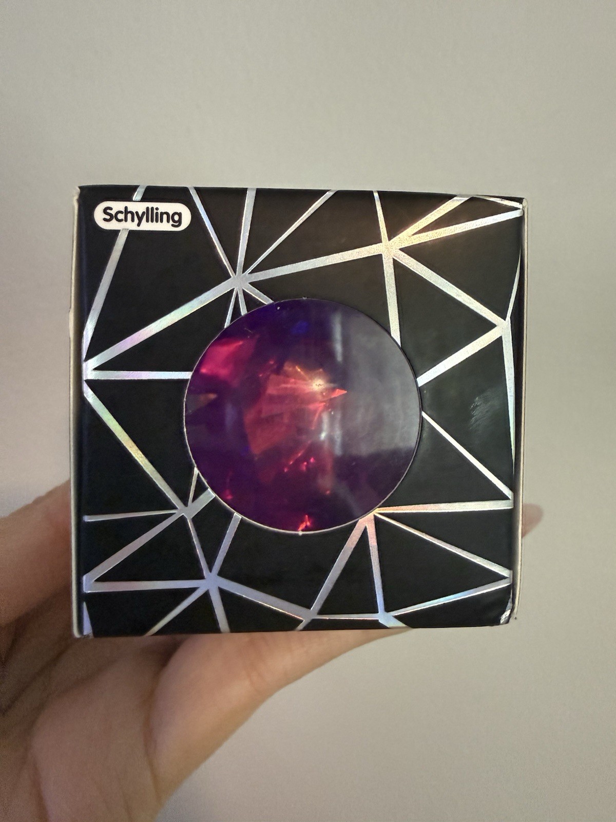Schylling Crystal Squeeze NeeDoh Purple Iridescent Stress Ball w/ Original Box