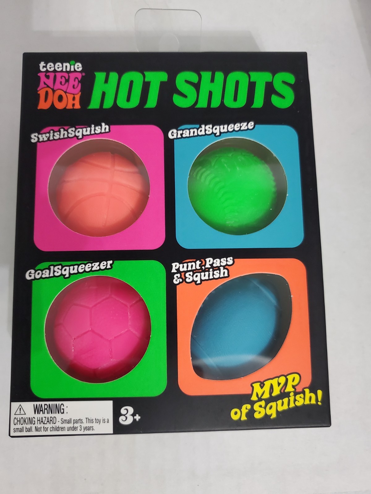 NEW Schylling Teenie Nee Doh Hot Shots Tik Tok Squeeze Toys Assorted Colors