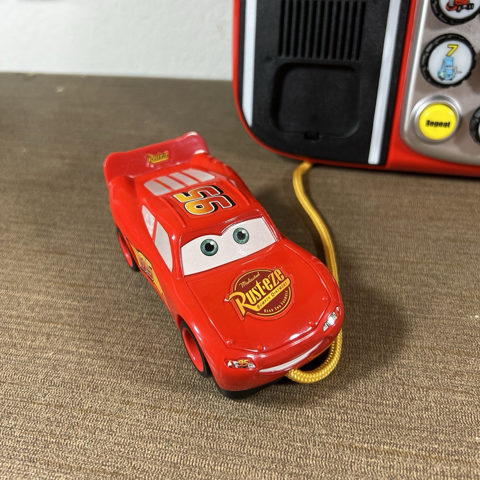 VTech Disney Pixar Cars Lightning McQueen Learning Phone Playset WORKS RARE HTF