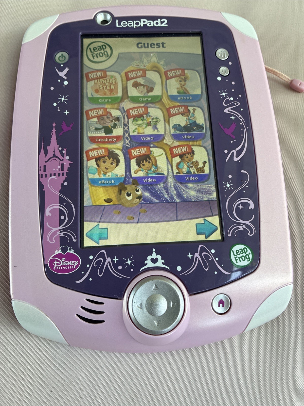 LeapFrog LeapPad2 Explorer Disney Princess Tablet w/ Princess Case (No charger)