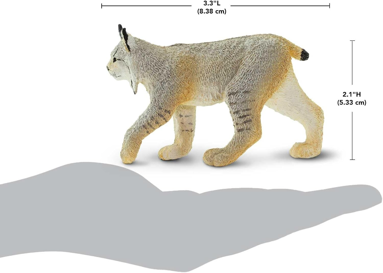 Lynx Figurine – Lifelike 3.5″ Model Figure – Educational Toy for Boys, Girls, an