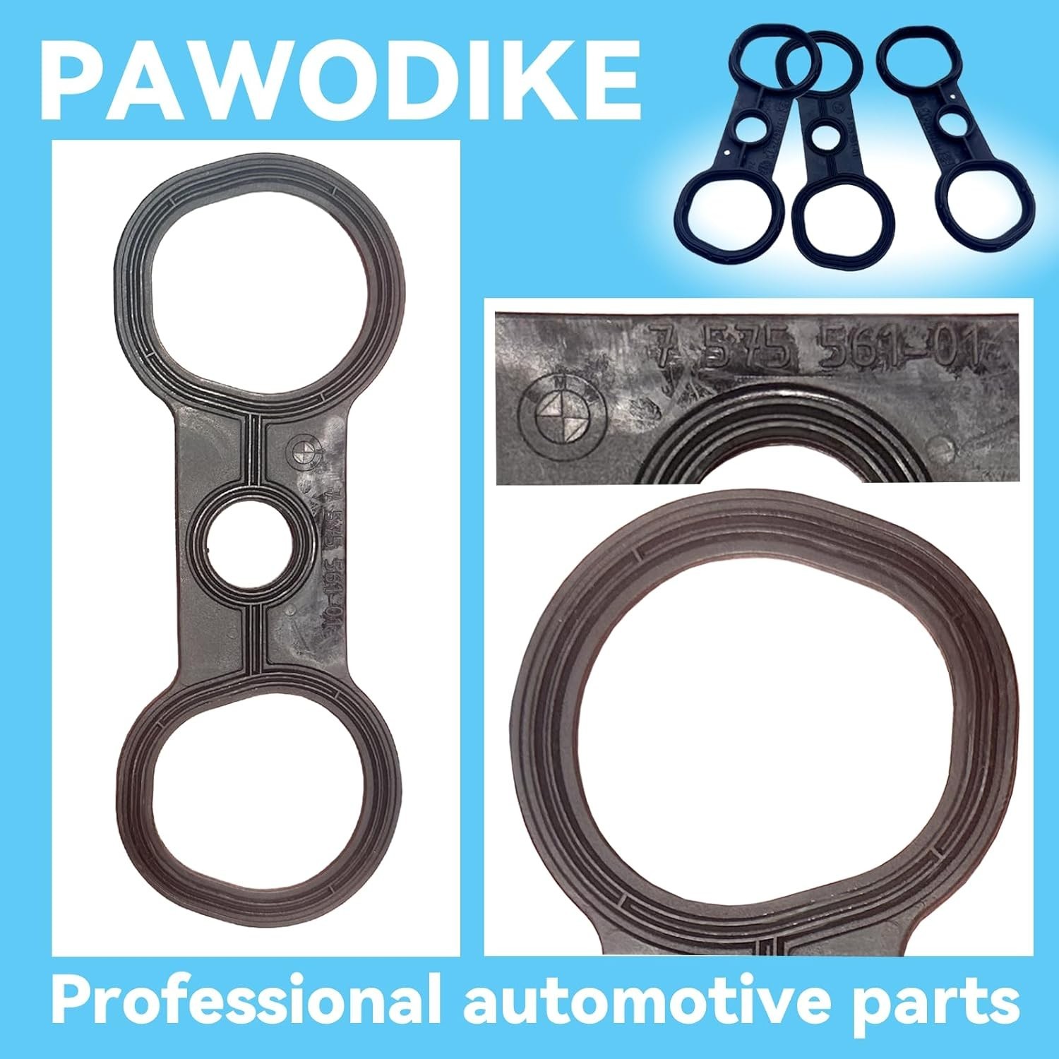 11127582245, Valve Cover Gasket, OEM Parts N52 N51 Engine Valve Cover Seal fo…