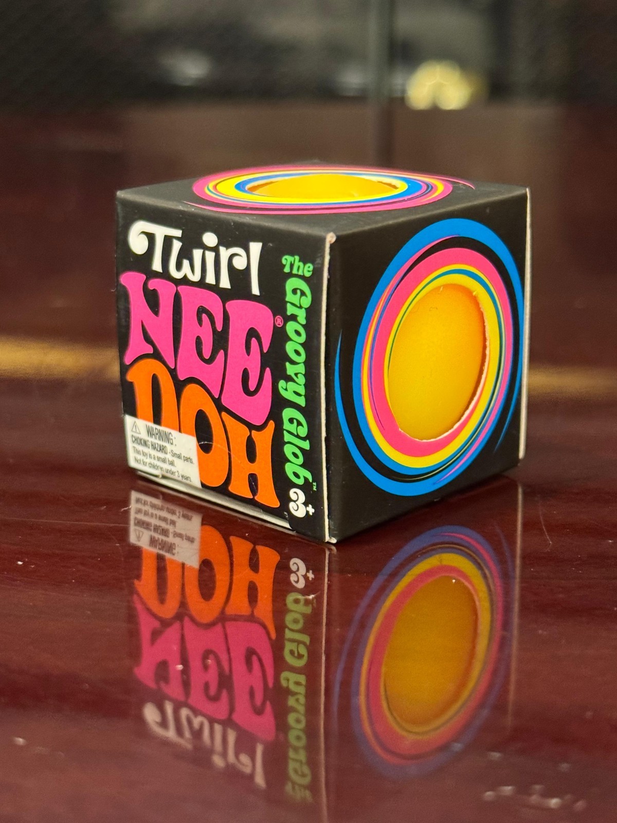 Authentic – Needoh Groovy Globe Mini Squishy Fidget Toy Yellow – US Seller