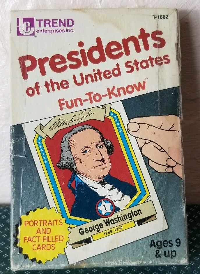 Trend Presidents of the United States Fun To Know Flash Cards