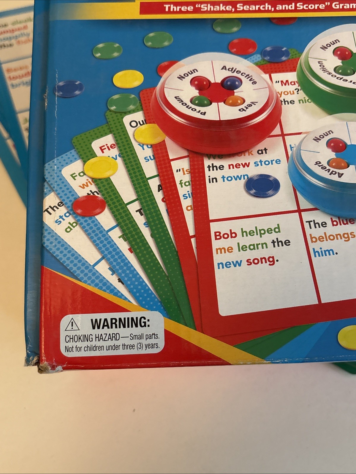 Speed Grammar Game by Educational Insights W/3 Grammar Games PREOWNED COMPLETE
