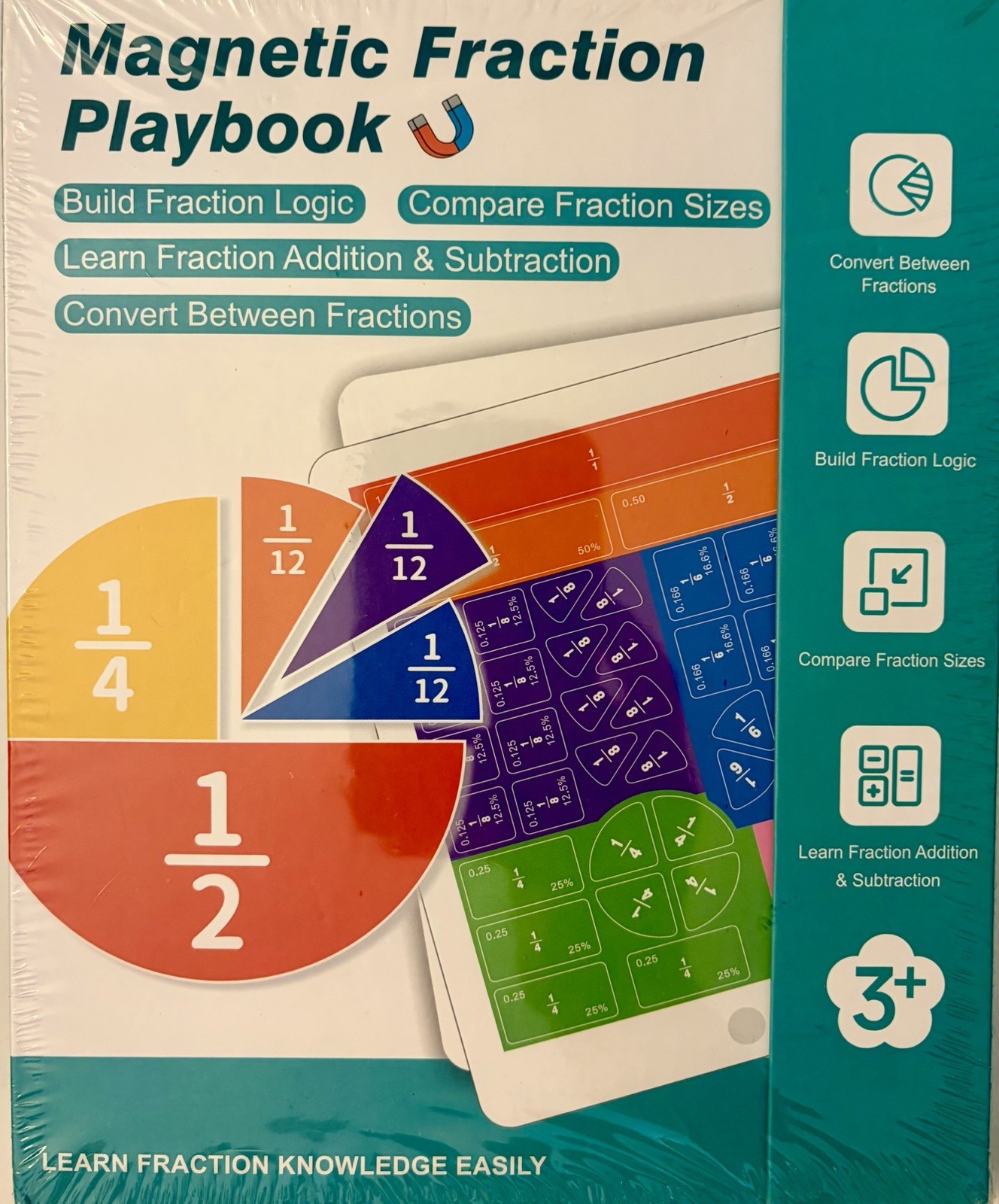 Magnetic Fraction Playbook Build Fraction Logic Compare Fraction Sizes Sealed