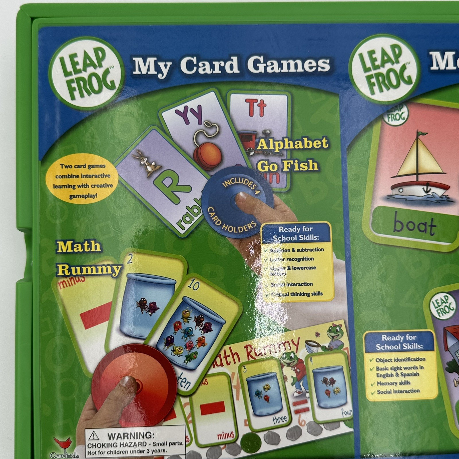 Leap Frog My Card Games Bilingual Memory Mate Hard Plastic Storage Case NEW
