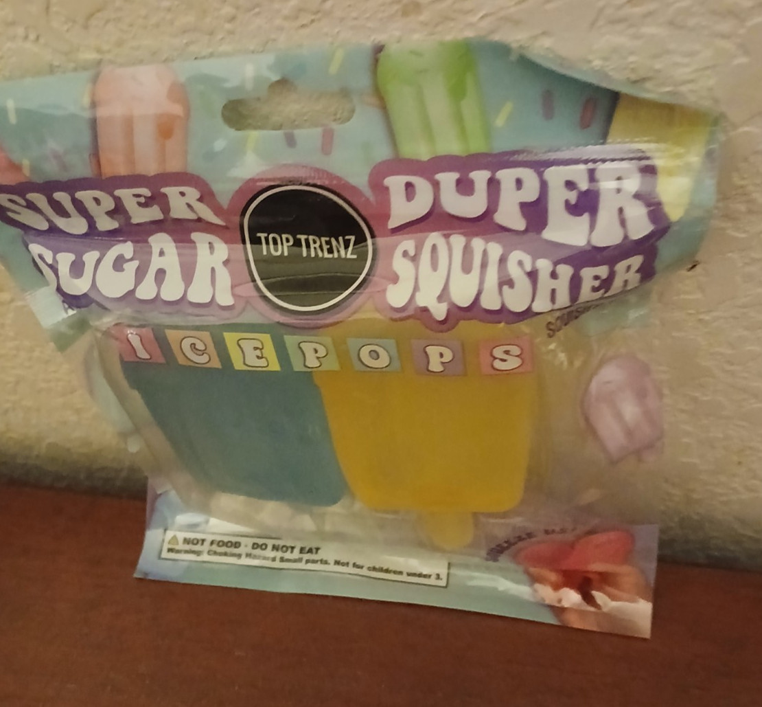 Super Duper Sugar Squisher Mini Ice Pops 2 Pack Brand New