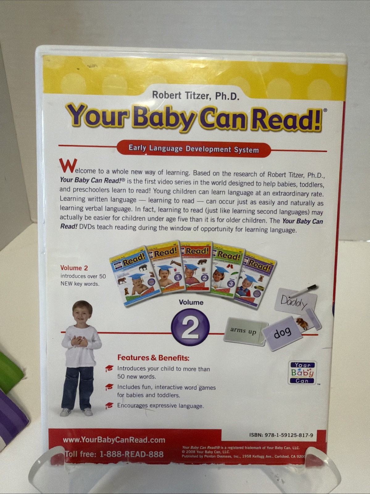 Your Baby Can Read Early Development Reading System 4 DVDs 5 Books
