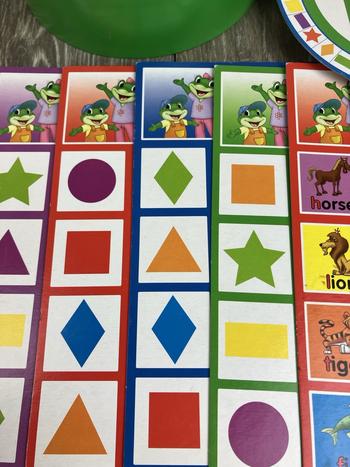 Leap Frog Bingo Learning Game Shapes Animals Numbers