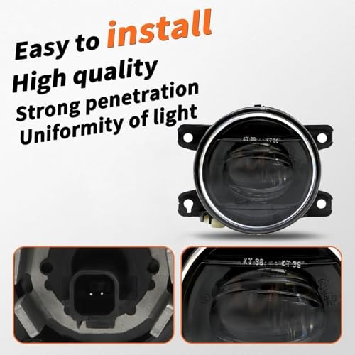 Front Bumper Fog Lights Assembly Compatible with 2022 2023 2024 Civic Pair Fog