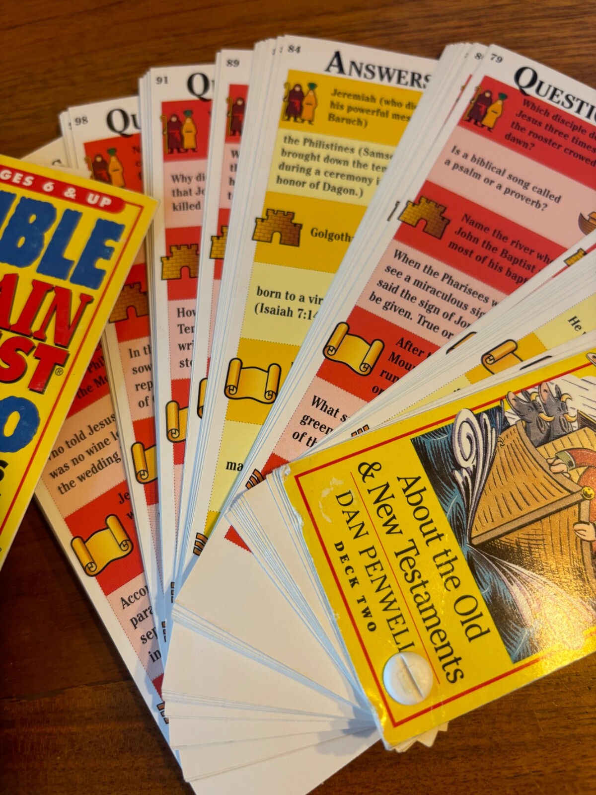 Vintage RARE BIBLE Brain Quest 1000 Questions & Answers Ages 6 & up 1997
