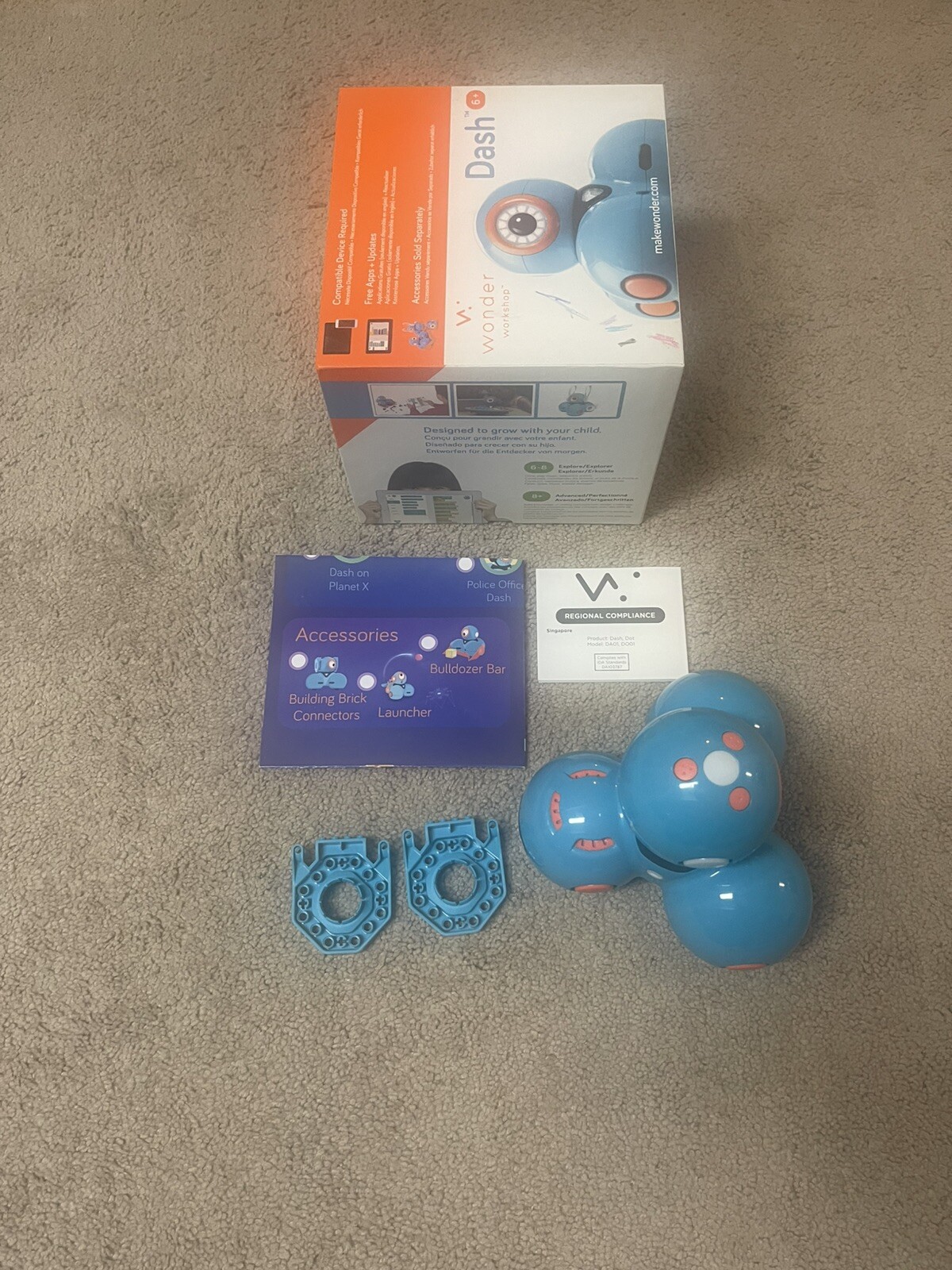 Wonder Workshop DA01 Dash No Charger Tested- Works