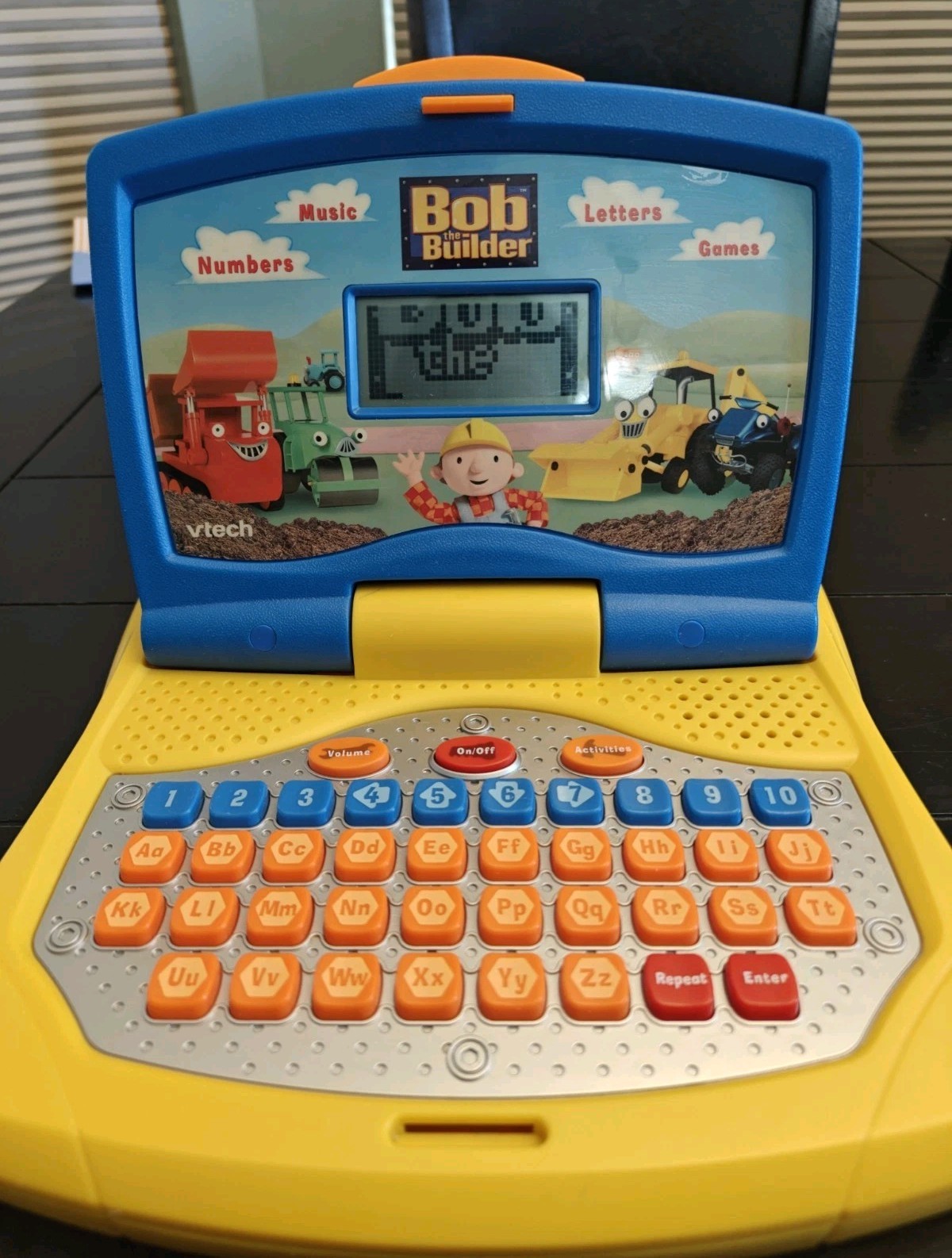 Bob the Builder & Scoop V-Tech 9″ Educational Laptop Math Letters Shapes Vtech
