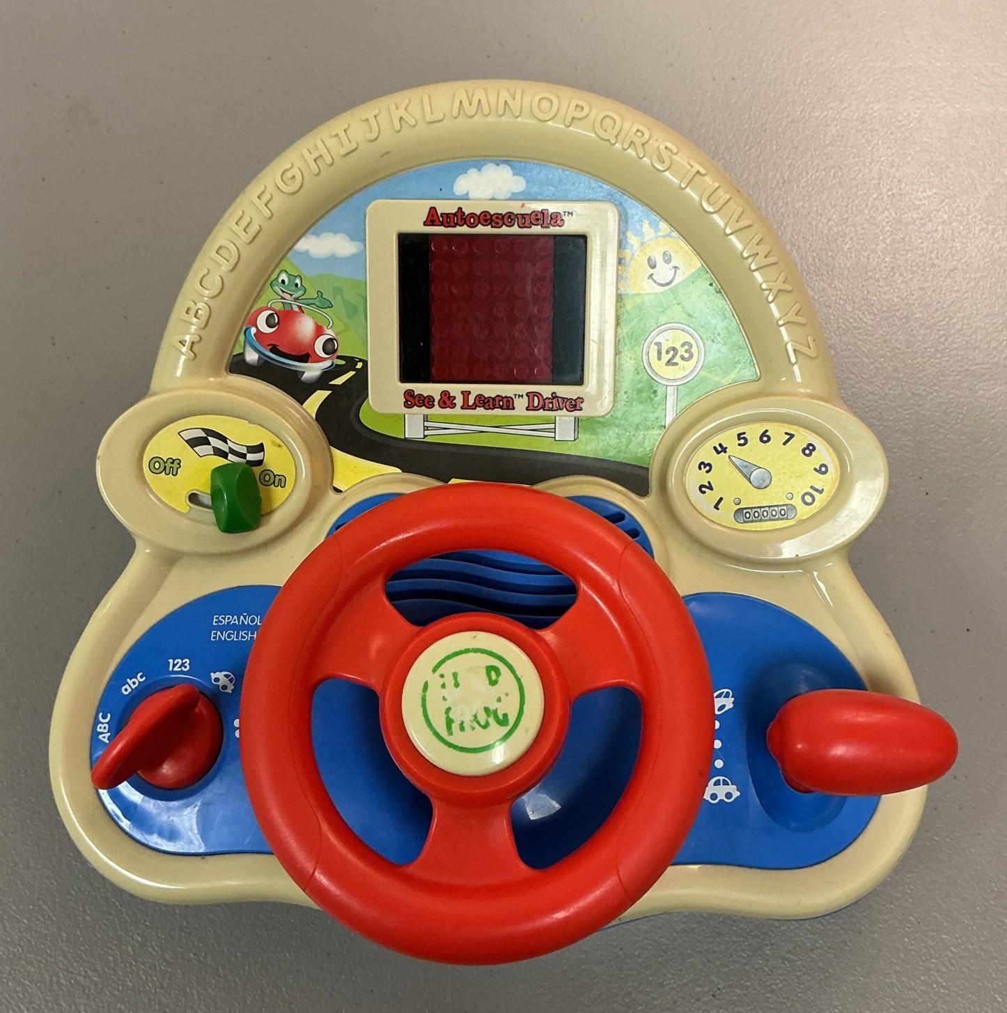 VTG LeapFrog See & Learn Driver Toy (2003)- English/Spanish – Working Sound- VG