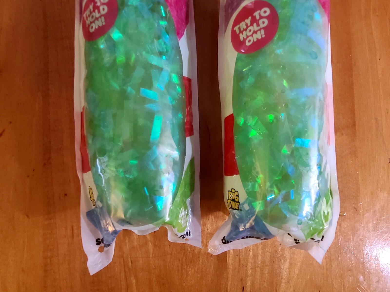 Big Time Toys Jumbo Water Tube Fidget/Sensory Toy Water Tubes Shiny Foil -2 Pack