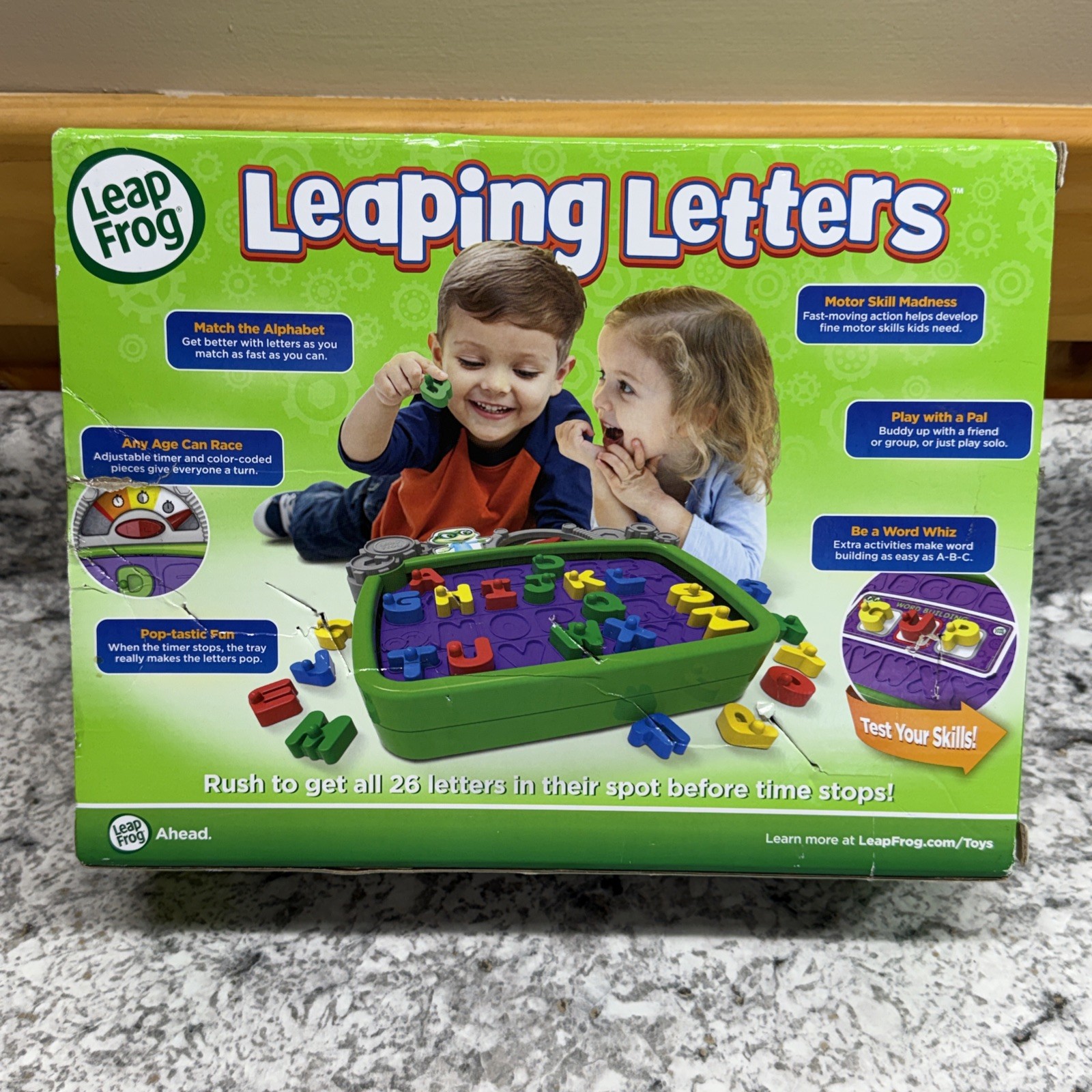 Leap Frog Leaping Letters ABC Alphabet Educational Race The Clock Game Complete